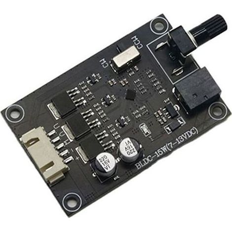 Carte de Commande de Moteur Sans Balais Triphasé BLDC , Contrleur de Moteur à Disque Dur, Commutateur de Vitesse 7 V/12 V (1/2)