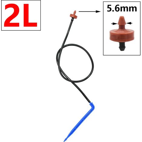 (A) Système d'irrigation goutte à goutte avec micro-goutte (2L, 4L, 8L) et connecteur fléché 1/2/4 voies. (1/5)