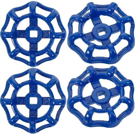 Lot de 4 Poignées Métalliques pour Robinet d'Arrêt (1/5)