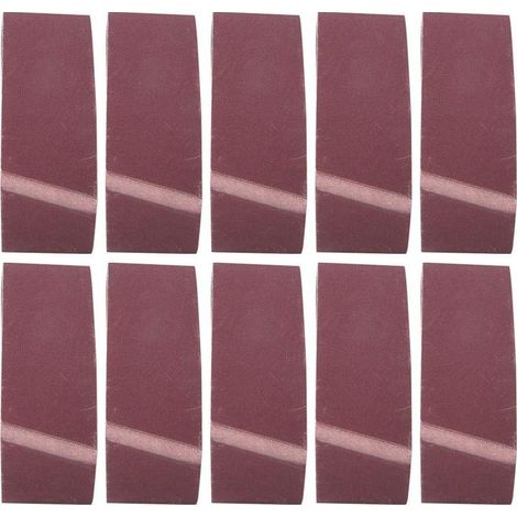 10 Pcs Bande Abrasive 75 x 457 mm De Ponçage Grit Ponceuse Meulage D'oxyde D'aluminium Travail Du Bois De Polissage De Métal pour Ponceuses à Bande(1000) (1/5)