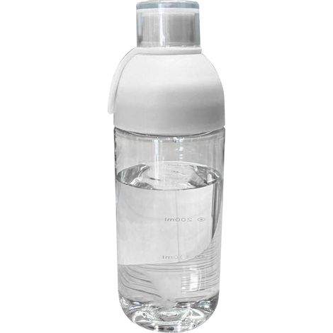 Verre à eau PC résistant à la chaleur, gobelet portable avec échelle et filtre, blanc, pour maison et extérieur (1/5)