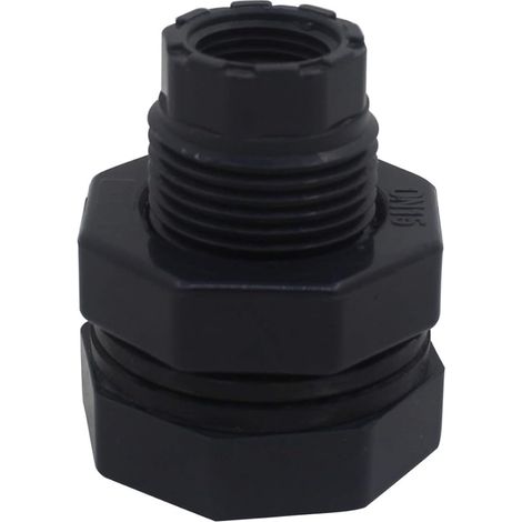 PVC U-Wall Crossing for 20-110mm Pipe, Black, Threaded, 32mm, Pipe Fitting (1/5)