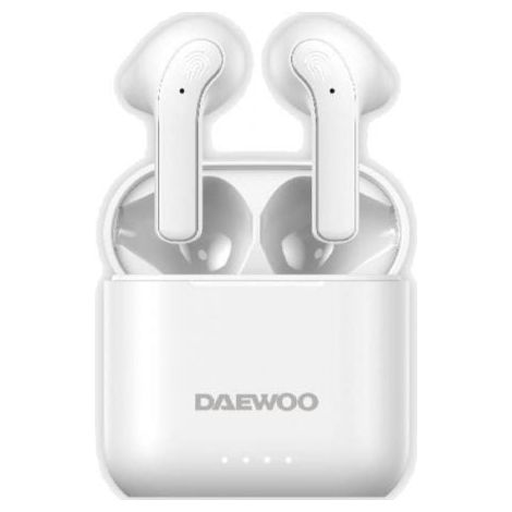 Auriculares Bluetooth Daewoo DW2021 con estuche de carga/ Autonomía 5h/ Blancos