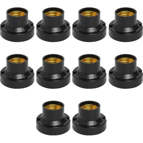 Douille E27 - Support Plafonnier à Encastrer - Pour Ampoules Incandescence Halogène LED - 10 Pièces (1/5)