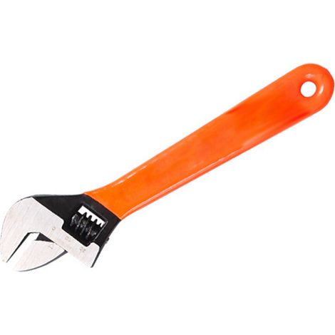 Clé à molette réglable de 20 cm (8 pouces) en acier à haute teneur en carbone, haute dureté, anti-rayures et antirouille, pour la maintenance et la réparation. (1/5)