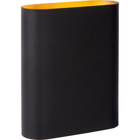 Applique murale Lucide Ovalis noir/laiton 2xE14 9W (1/2)