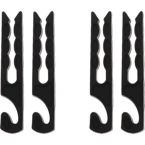 Paarweise Auto-Lüftungsschlitzhalterungen, Kabelorganizer für Kopfhörer und Brille, Aufbewahrungshaken (schwarz) - Schwarz (1/3)