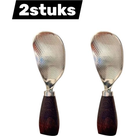 Lot de 2 cuillères à riz verticales en acier inoxydable avec manche en bois et tête carrée antiadhésive pour cuiseur à riz couleur argentée (1/5)
