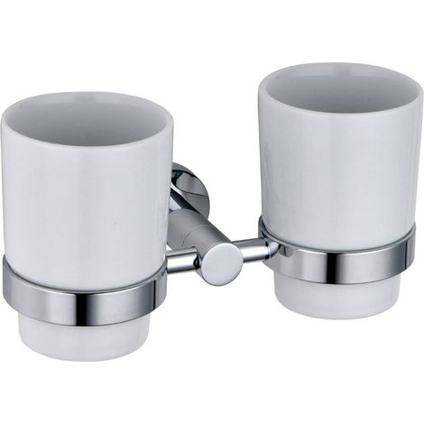 DOUBLE GLASS TUMBLER / TOOTHBRUSH HOLDER (1/2)