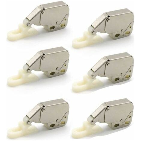 Ressort Mini Loquets,6PCS Mini-Latch Automatique Printemps Catch,Loqueteaux à Ressort,Serrure de Ressort Loquet Mini Latch Armoire Mini Latch pour Porte d'armoire de Cuisine