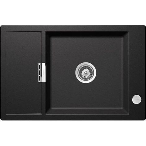 Schock Einbauspüle Cristadur Mono D-100 XS A mit Holzschneidbrett Stone STO Exzenterbedienung (1/3)