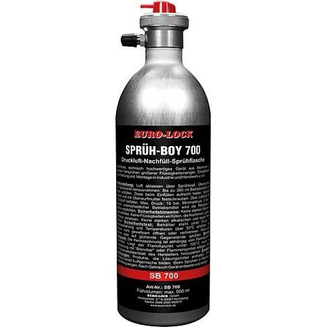 Bombe aérosol à air comprimé EURO-LOCK SB 700, spray-boy 700 300ml, rechargeable