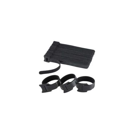 120 wiederverwendbare Nylon-Kabelbinder (150 mm x 12 mm), verstellbare Klett-Kabelbinder, Kabelmanagement für Büro, Haushalt, Garten u. v. m. – Schwarz – Crezuo