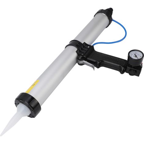 Pistolet à mastic pneumatique à haute efficacité, poignée ergonomique, Pistolet extrudeur,contrôle précis, en alliage d'aluminium, pour la construction et la rénovation (1/5)
