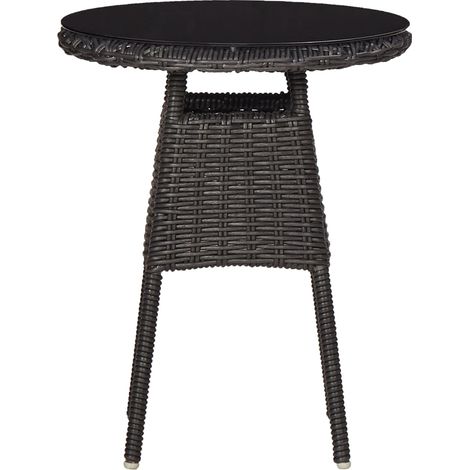 Maison Exclusive - 3-tlg. Garten-Bistro-Set mit Auflagen Poly Rat