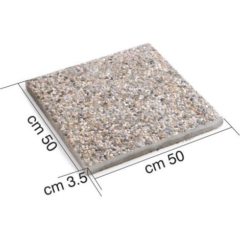 PIASTRA MARMETTE IN GRANIGLIA 50X50 CM