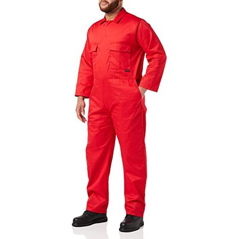 Tuta Euro Work Rosso XL - FR(50-52) - UK(40-41) (1/4)
