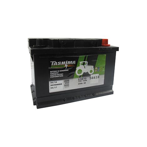 Tashima Startbatterie 12V - 70A + rechts - L: 278mm, B: 175mm, H: 190mm