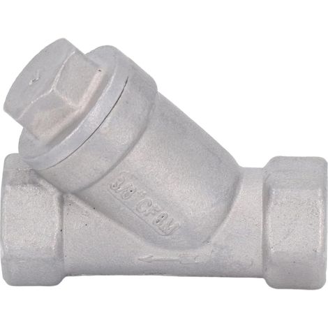 Filtre Y inox 304 filet femelle 3/8 pouces DN10 pour fluides (1/5)