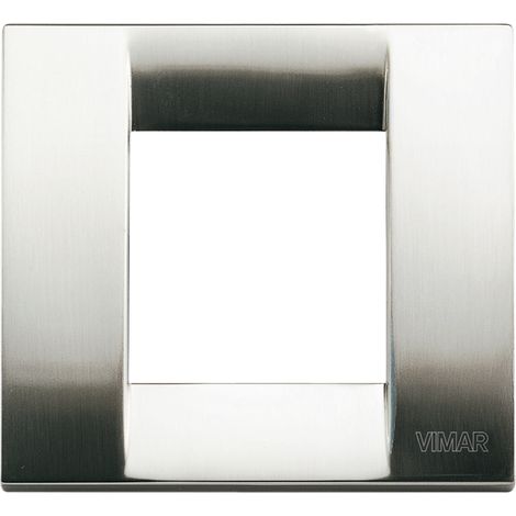 VIMAR - 17092.34 Plaque classique 1-2M nickel brossé