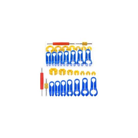 Lot de 16 outils de déconnexion de ligne de carburant compatibles avec la plupart des Ford/GM/Chrysler/Mazda comprend un outil de déconnexion rapide de 1/4 5/16 3/8 1/2 5/8 3/4 7/8 pouces (1/5)