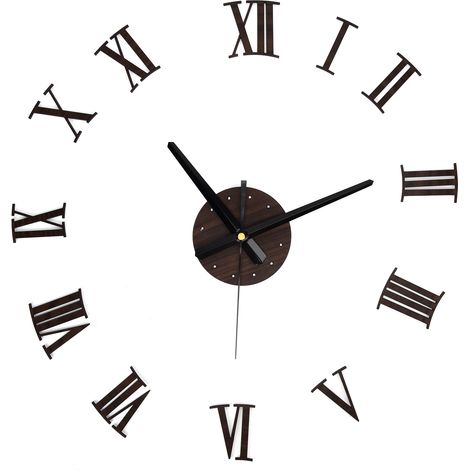 Horloge Murale Acrylique Silencieuse Sans Cadre - Décoration Moderne pour Salon et Bureau (1/5)