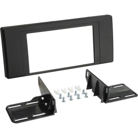 Facade autoradio 2DIN compatible avec BMW X5 E53 00-06 Noir