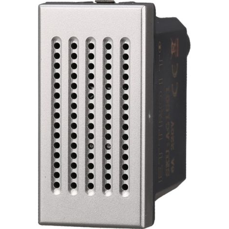 ETTROIT AG1501 Buzzer 220V 1M 6A Couleur grise série lune Compatible avec Bticino Axolute