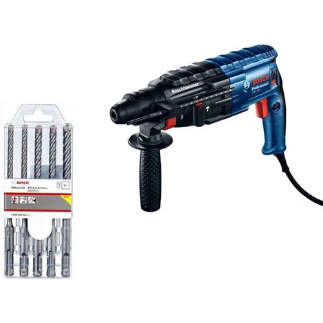 Bosch młotowiertarka z opcją kucia gbh 240 790w 2,7j +wiertła sds 5szt.