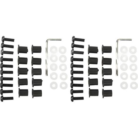 Boulon Pare-brise Moto - M5x16 mm - Alliage D'aluminium Et Caoutchouc - Pour Motos Sport - Kit De Remplacement 20 Pièces (1/5)