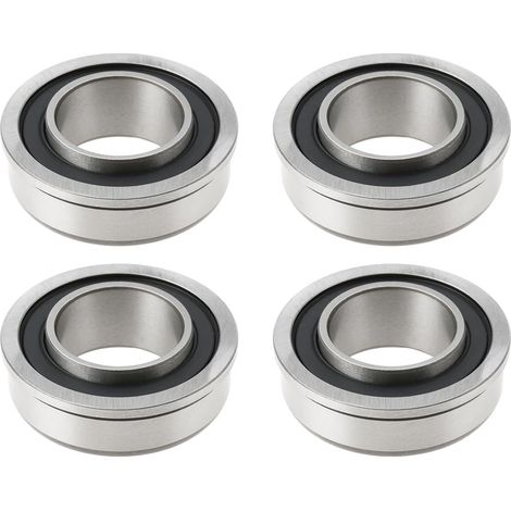 Lot de 4 roulements de roue avant pour tondeuse à gazon 604845 - 19 x 35/38 x 13 mm - Compatible avec SDX XD XDX FASTRAK (1/5)