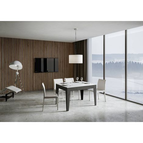 Tavolo Allungabile 120-180x90x77 cm Cico Mix Bianco Spatolato