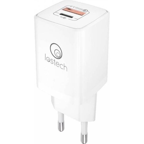 CARICATORE CON PRESA USB-A E USB-C 20W LOSTECH LS-NC08
