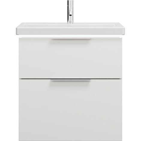 burgbad Eqio lavabo en céramique avec meuble sous-lavabo et (1/2)