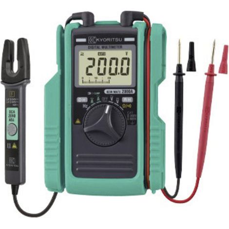 Kyoritsu KEW Mate 2000 A Hand-Multimeter, Stromzange digital CAT III 300 V, CAT II 600 V Anzeige (