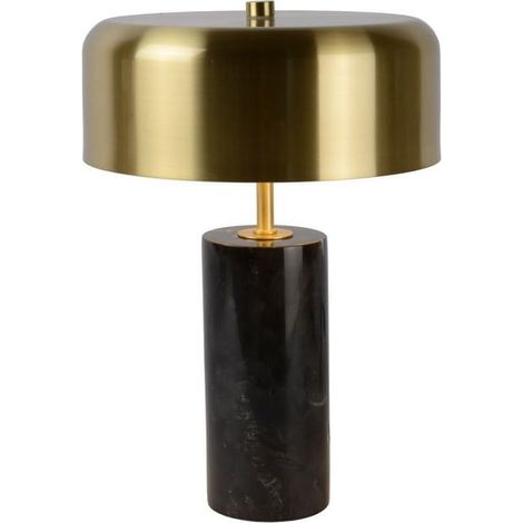 Lampada da tavolo Lucide Mirasol marmo ottone G9 30cm (1/5)