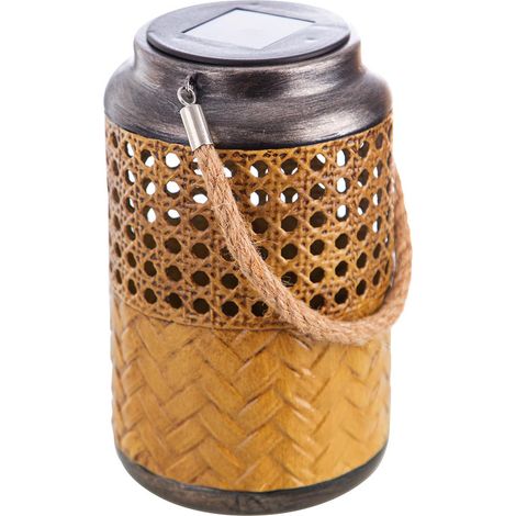 Lanterna solare da esterno Lanterna solare da esterno boho decorativa Lanterna solare per giardino esterno, sospesa, LED, DxH 12x16 cm