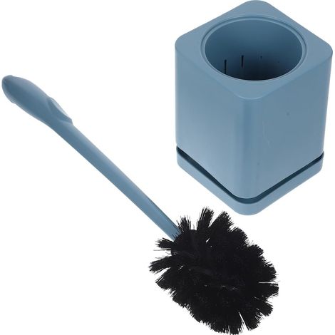 Brosse de Nettoyage pour Toilettes avec Base, PP TPR Bleu, Maison (1/5)