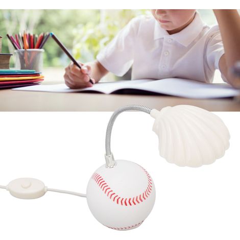 Lampe de table LED en forme de balle de baseball, mini lampe de bureau USB, lampe de bureau pour enfants. (1/5)