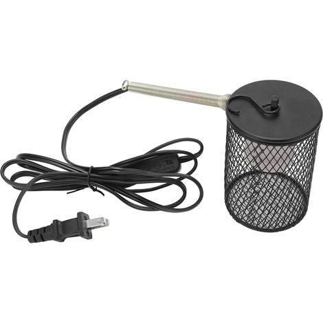 Abat-jour chauffant professionnel pour reptiles, sécurité optimale, protection contre les brûlures, isolation thermique pour reptiles, tortues et lézards, prise américaine 110 V (1/5)