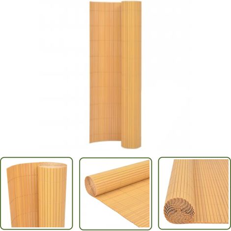 The Living Store Gartenzaun Doppelseitig 90x400 cm Gelb - Gartenzaun - PVC-Zaun - Gelber Zaun - Weidezaun - Pflanzenabtrennung (1/5)