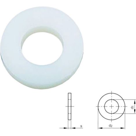 M12 Nylon Flat Washer DIN 125-1A