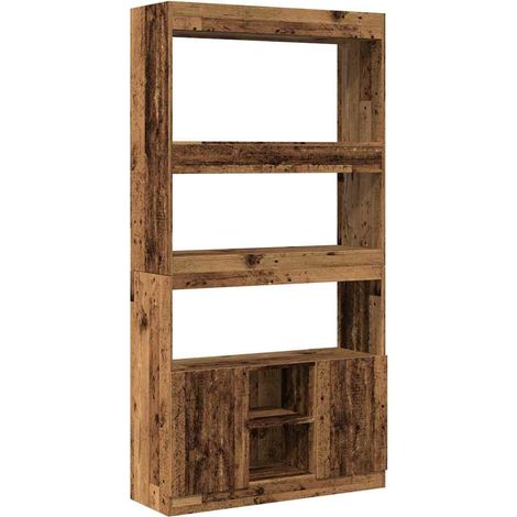 Maison Exclusive - Highboard Altholz-Optik 92x33x180 cm Holzwerks