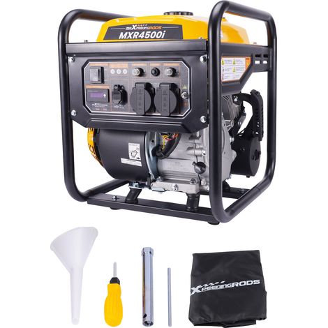 Maxpeedingrods – Groupe électrogène Inverter essence 3,5KW 4 temps – 3200W continu – 3500W pic – Silencieux et léger – Idéal pour camping et secours