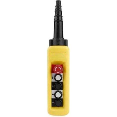 Commutateur à bouton-poussoir pour treuil à chaîne de grue – Contrôleur de levage pendentif 4 fonctions, étanche et robuste (1/4)