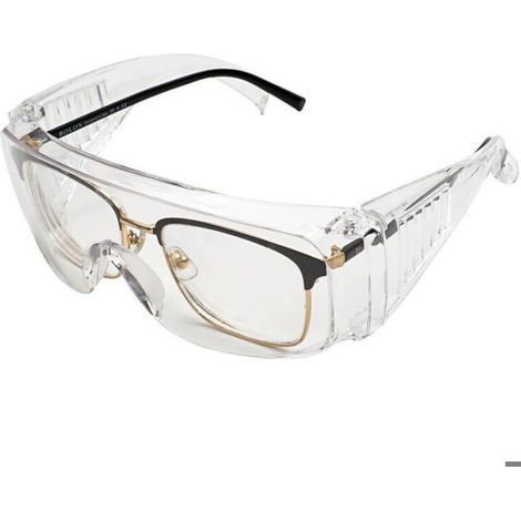 Lunettes de protection pour porteurs de lunettes – Protection UV et vent – Polycarbonate résistant aux rayures – Norme EPI (1/3)