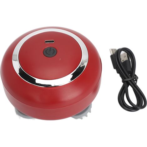 Massageur de Cuir Chevelu Électronique Vibrant avec Pétrissage, Portable et Multifonction Rouge (1/5)