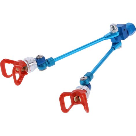 Accessoire de rechange pour pistolet à peinture sans air à double buse et rallonge métallique (1/5)