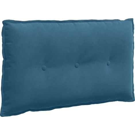 Back Pillow Blue 80 x 50 cm Corduroy Fabric vidaXL