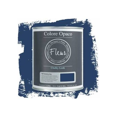 FLEUR CHALKY COLORE OPACO EFFETTO GESSO 750 ML F66 TRENDSETTER BLUE (1/4)